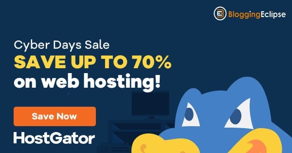 🔥 HostGator Black Friday - Cyber Monday Sale 2021 - 70% off on all plans 2