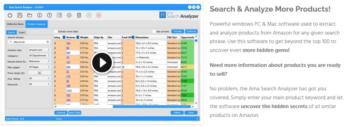 AmaSuite 5 Search Analyzer