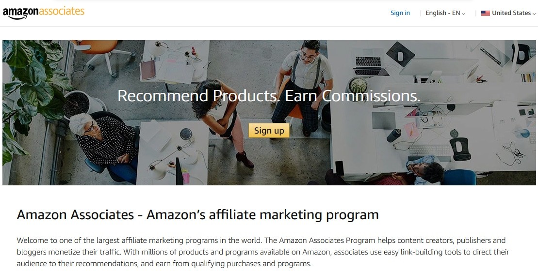 Amazon Associates Affiliate Program