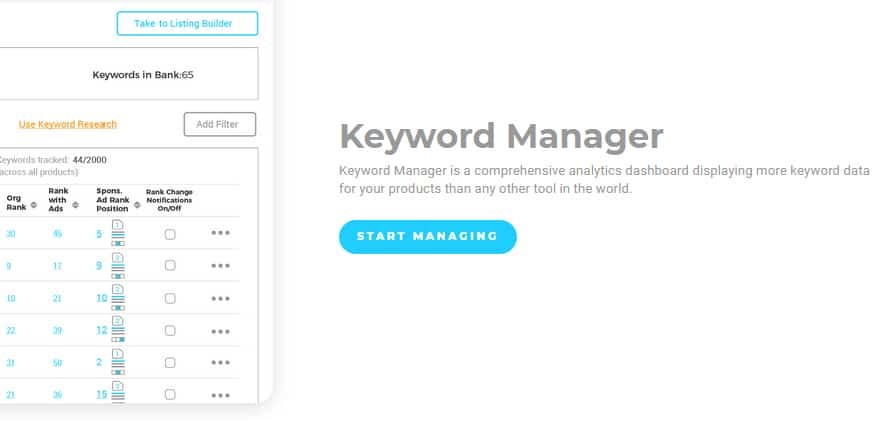 Viral Launch Keyword Manager