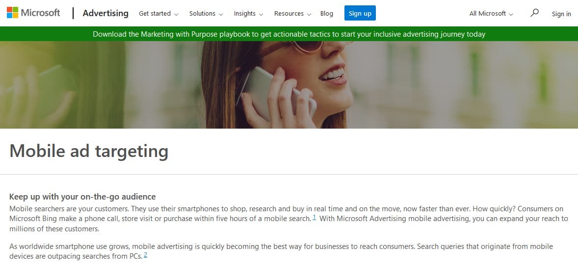 Bing Mobile Advertising