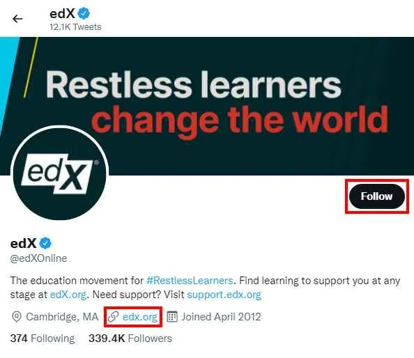 edX Twitter Group